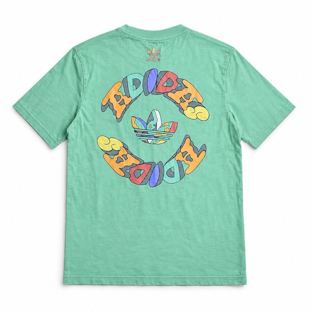 Adidas Originals Men’s Graphic T-Shirt Easy Green Size Medium NWT